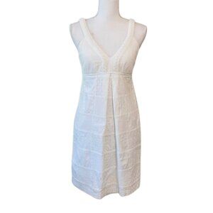 Lilly Pulitzer White Eyelet Patchwork Shift Sundress Sleeveless Dress 6